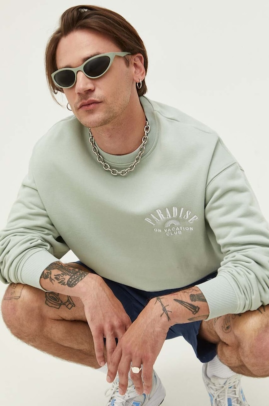 Кофта On Vacation без капюшона зелений OVC.S73