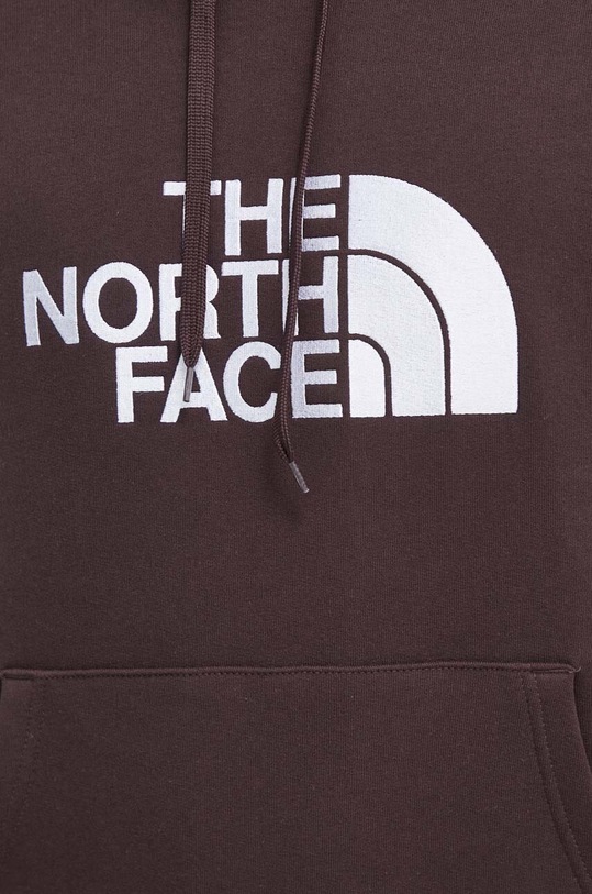 The North Face bluza bawełniana Drew Peak Hoodie NF00AHJYI0I1 brązowy