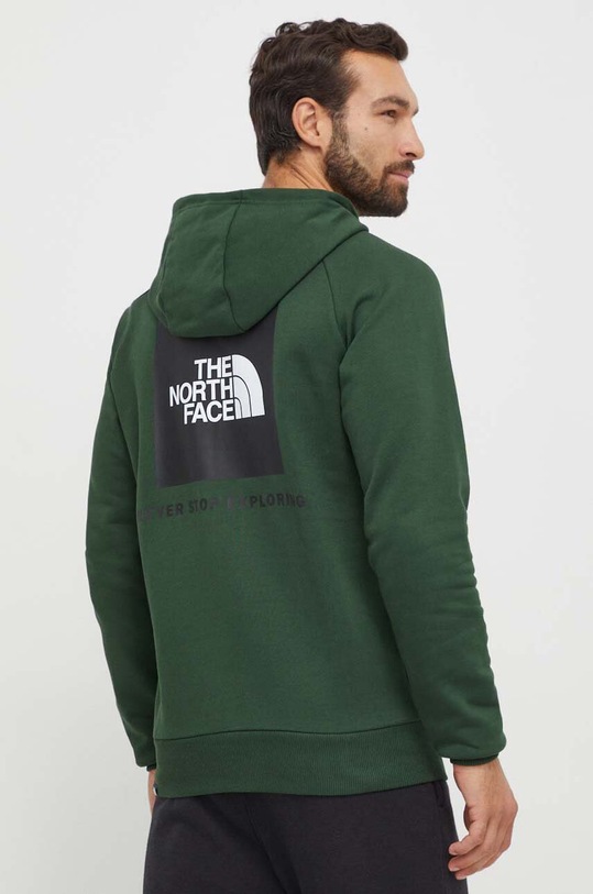 Odzież The North Face bluza bawełniana Raglan Redbox NF0A2ZWUI0P1 zielony