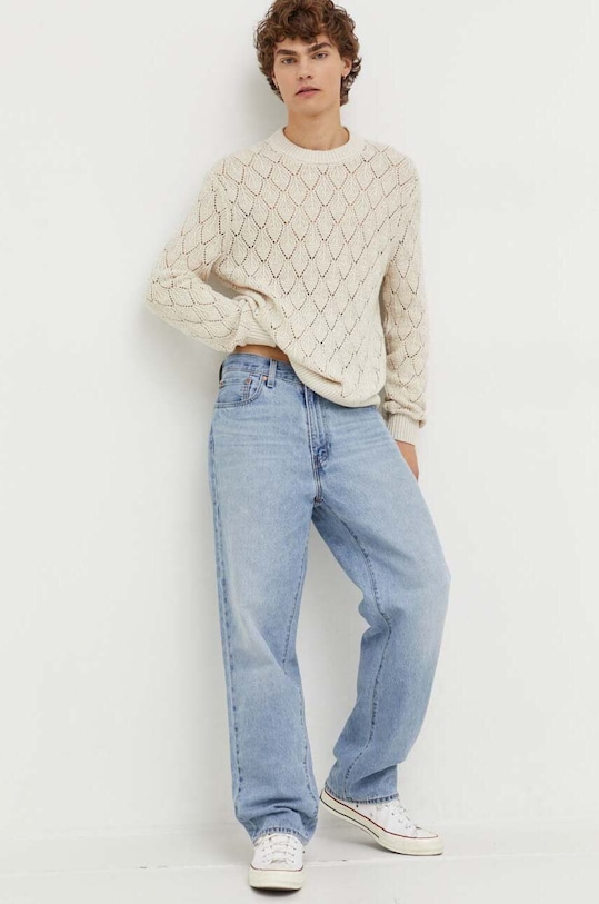 Abercrombie & Fitch bluzka KI120.3103.178 beżowy AW23