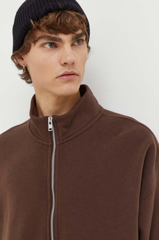 Суичър Abercrombie & Fitch кафяв KI122.3164.400