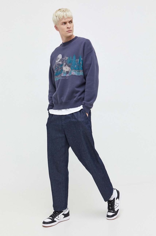 Abercrombie & Fitch bluza KI122.3189.200 fioletowy AW23