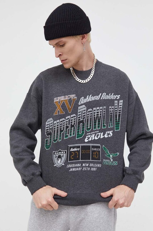 Abercrombie & Fitch bluza x NFL KI122.3204.132 gri