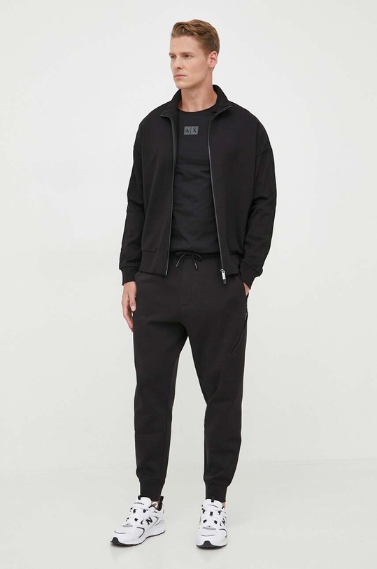 Armani Exchange bluza bawełniana 6RZMLM.ZJ4XZ czarny AW23