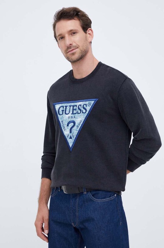 Guess bluza aplikacja szary M3BQ27.KBY31