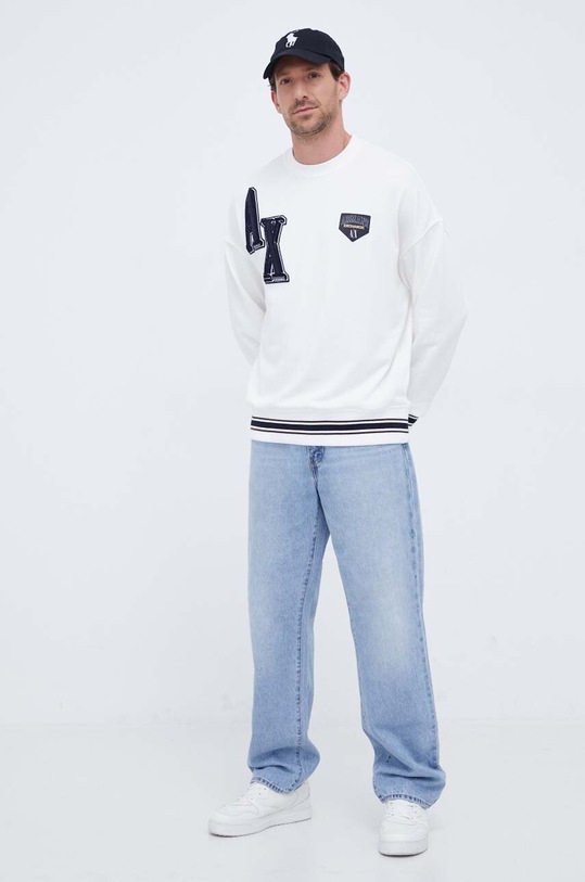 Armani Exchange bluza 6RZMJE.ZJDPZ biały AW23