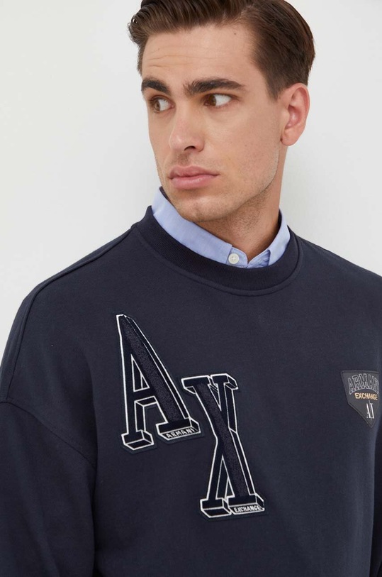 Armani Exchange felső sötétkék 6RZMJE.ZJDPZ