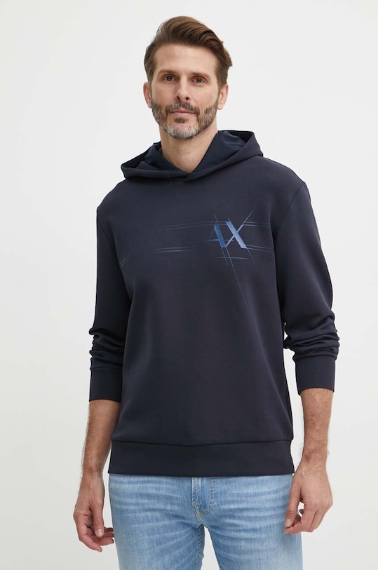 Armani Exchange bluza granatowy 6RZMKB.ZJXBZ