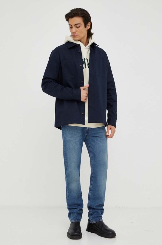 Bavlněná mikina Les Deux LDM202019 béžová AW23