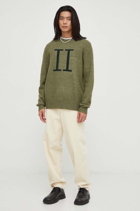 Πουλόβερ με προσθήκη μαλλιού Les Deux LDM310033 πράσινο AW23