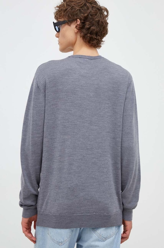 Odzież Les Deux sweter wełniany LDM310094 szary