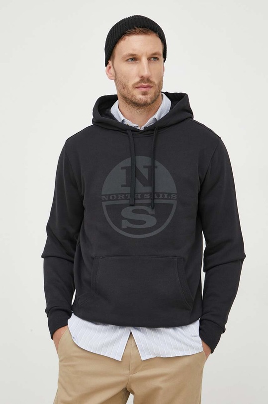 North Sails pamut melegítőfelső pamut fekete 691161