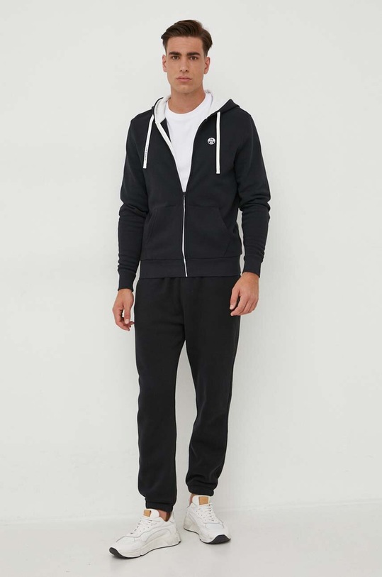 North Sails hanorac de bumbac 691162 negru AW23