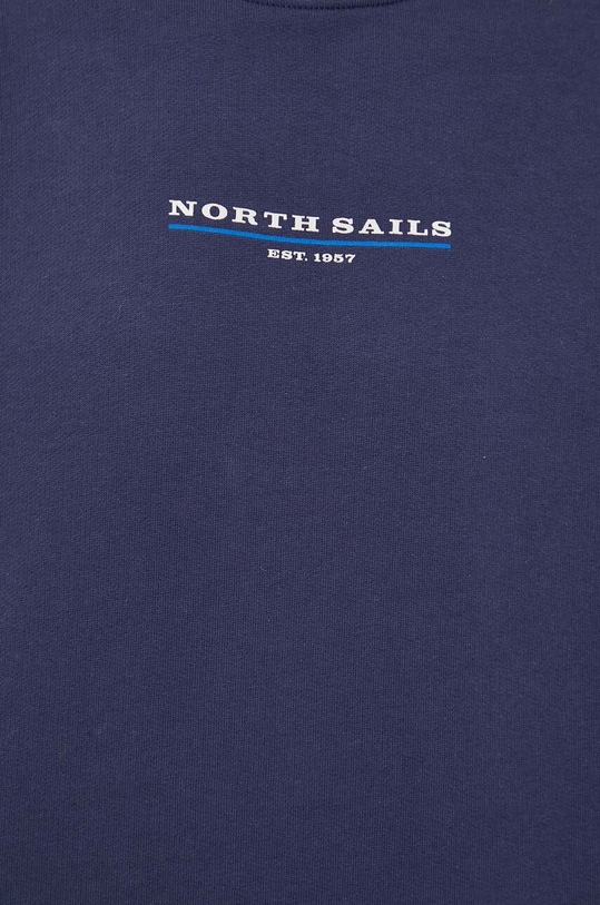 Βαμβακερή μπλούζα North Sails 691164 σκούρο μπλε