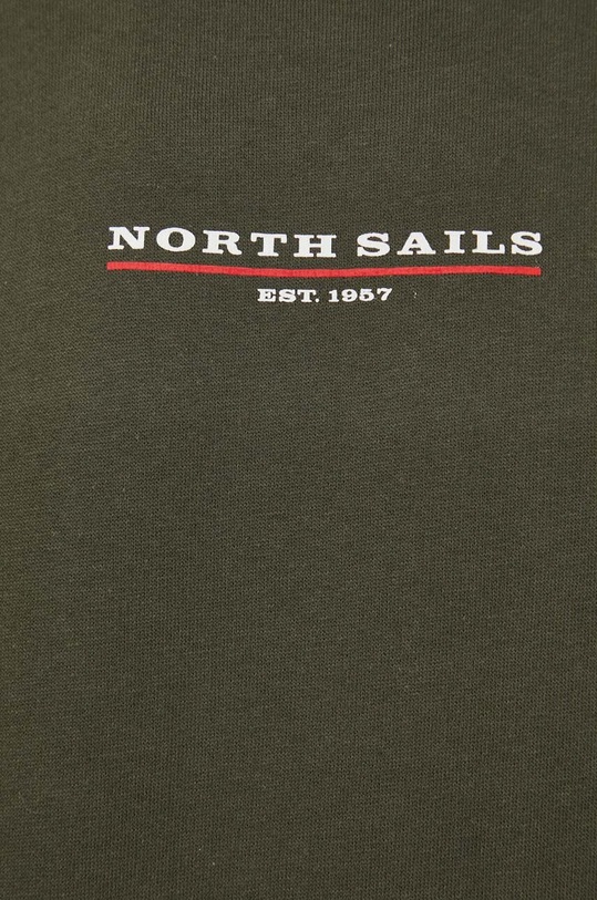 North Sails hanorac de bumbac 691164 verde