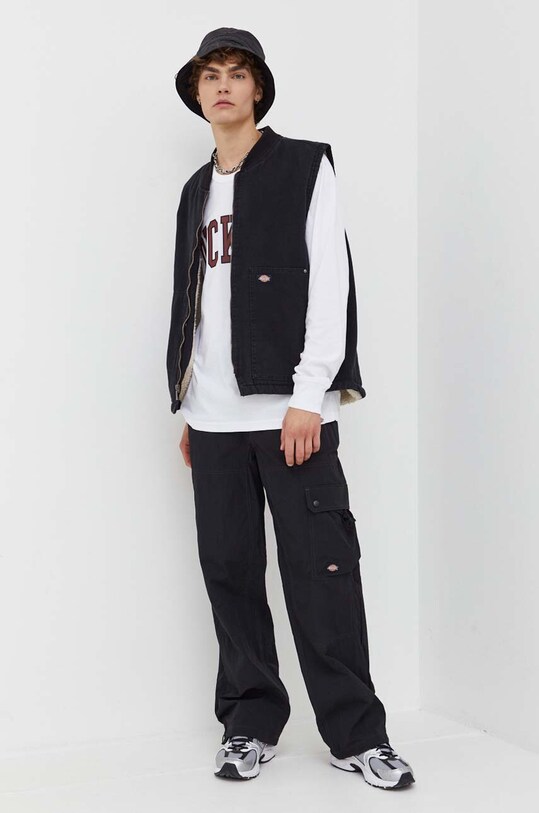 Dickies longsleeve bawełniany DK0A4Y4SG401 biały AW23