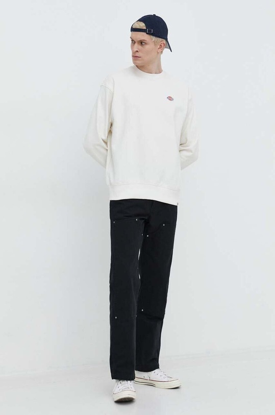 Pamučna dukserica Dickies DK0A4YLZBLK1 bež SS24