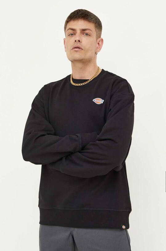 Dickies bluza bawełniana bawełna czarny DK0A4YLZBLK1