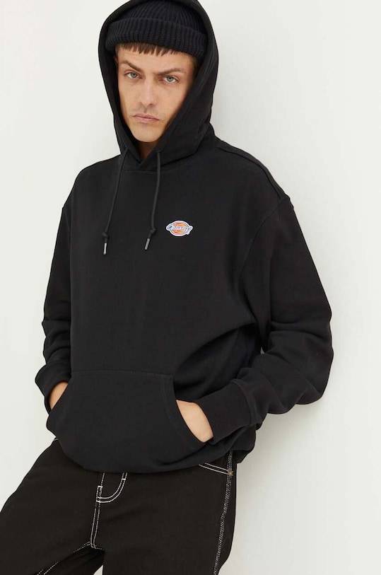 Dickies bluza bawełniana bawełna czarny DK0A4YLYBLK1