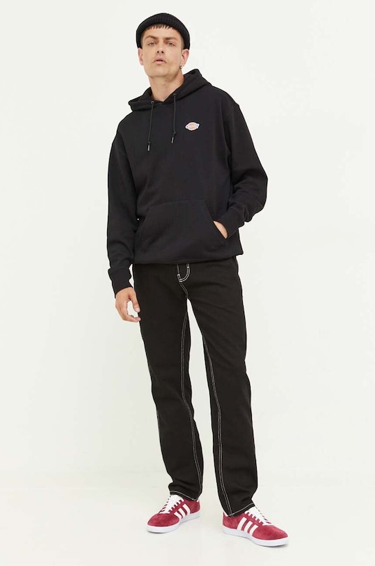 Βαμβακερή μπλούζα Dickies DK0A4YLYBLK1 μαύρο SS24