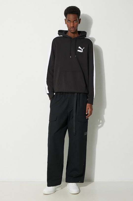 Bavlněná mikina Puma 538212 černá AW23