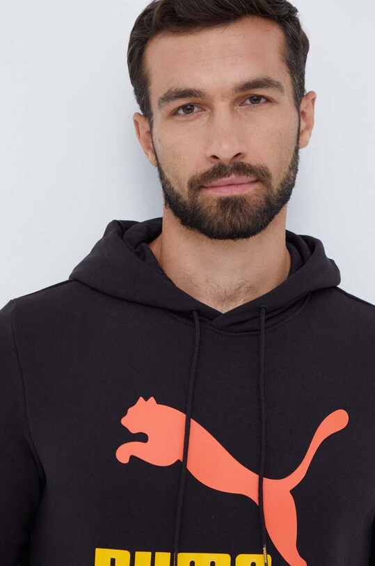 Puma hanorac de bumbac negru 539518