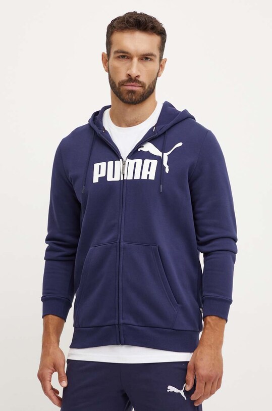 Puma bluza melanj bleumarin 586698