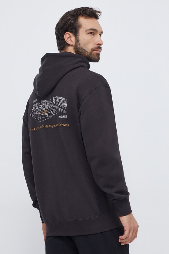 Îmbrăcăminte Puma hanorac de bumbac 621740 negru