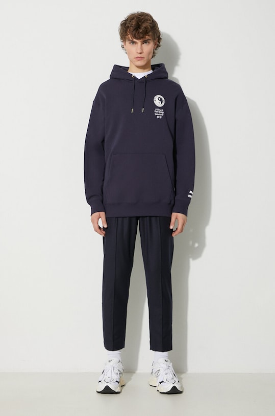 Pamučna dukserica Puma PUMA X STAPLE 622202 mornarsko plava AW23