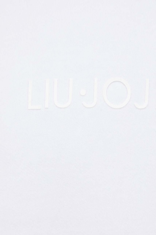Pamučna dukserica Liu Jo M223P203HOODIEJPRIME bijela
