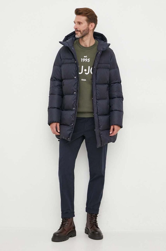 Liu Jo bluza bawełniana M223P203ESTCREW zielony AW23