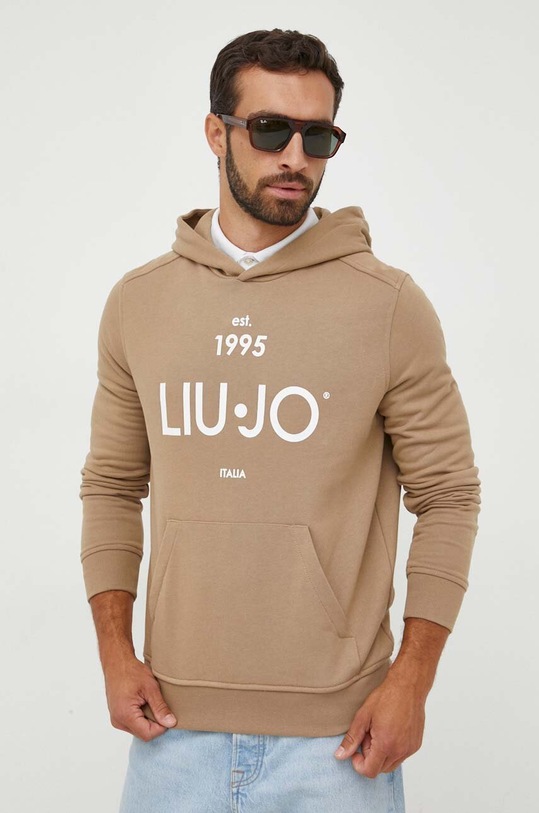 Liu Jo bluza z kapturem beżowy M223P203ESTHOODIE