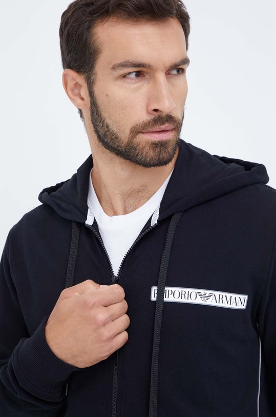 Emporio Armani Underwear bluza bawełniana lounge czarny 112053.3F573