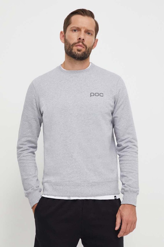 POC hanorac de bumbac melanj gri 61531
