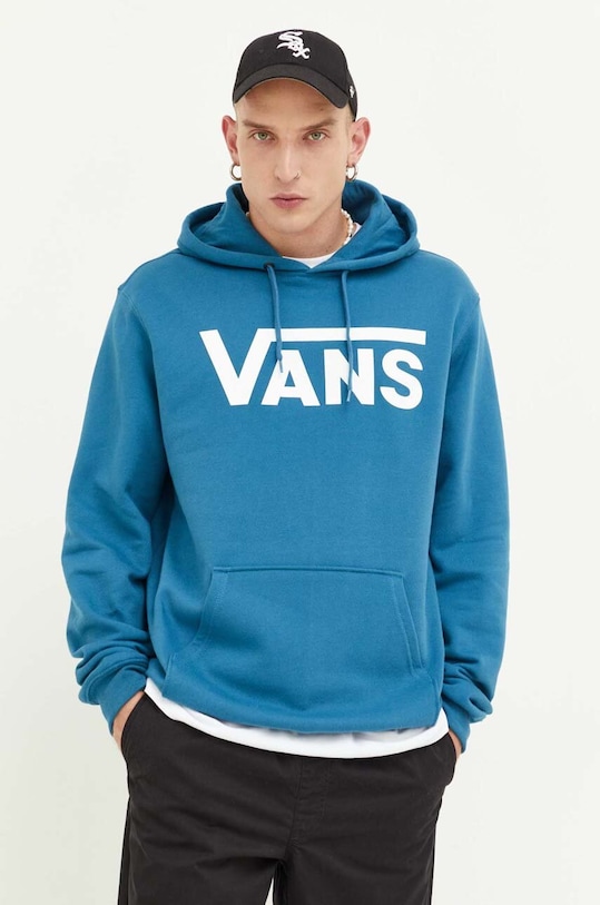 Vans hanorac de bumbac VN0A456BGC61 albastru AW23