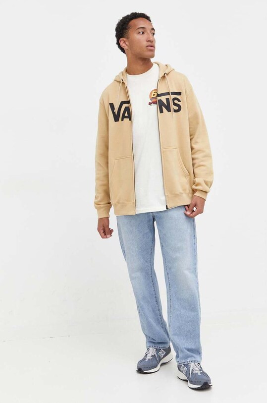 Vans bluza bawełniana VN0A456CYUU1 beżowy AW23