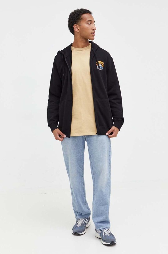 Vans hanorac de bumbac VN0008H9BLK1 negru AW23