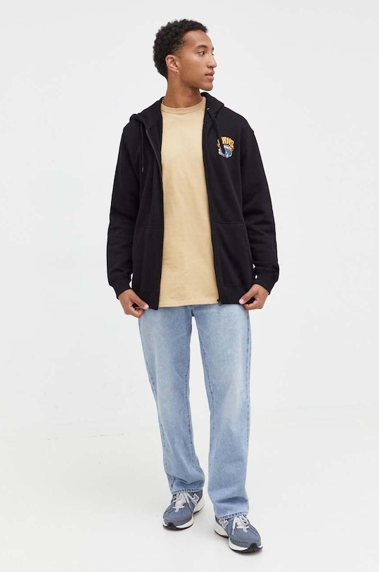 Vans hanorac de bumbac VN0008H9BLK1 negru AW23