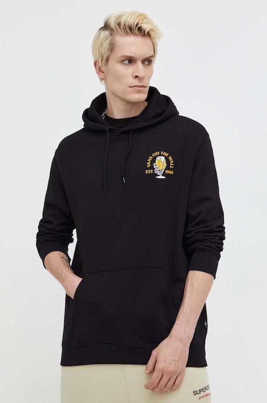 Vans bluza bawełniana czarny VN0008H7BLK1