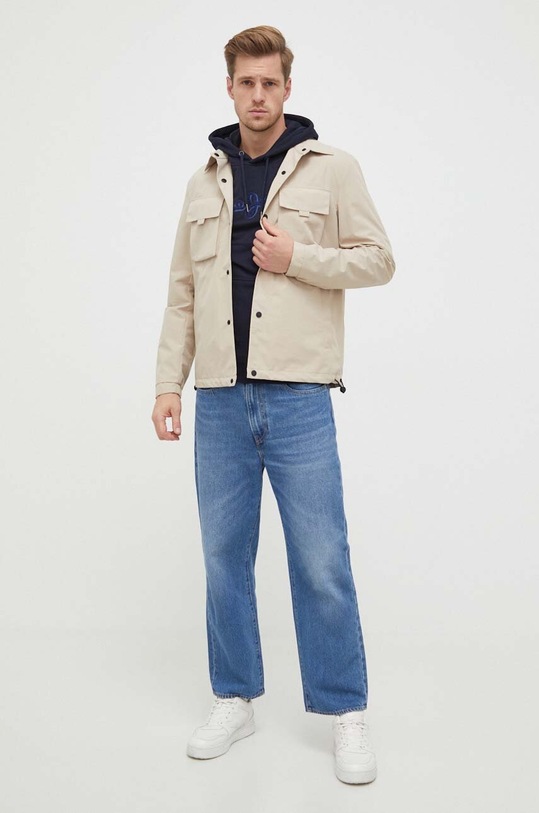 Памучен суичър Pepe Jeans Ryan PM582328.594 тъмносин AW23