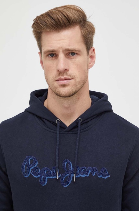 Памучен суичър Pepe Jeans Ryan тъмносин PM582328.594