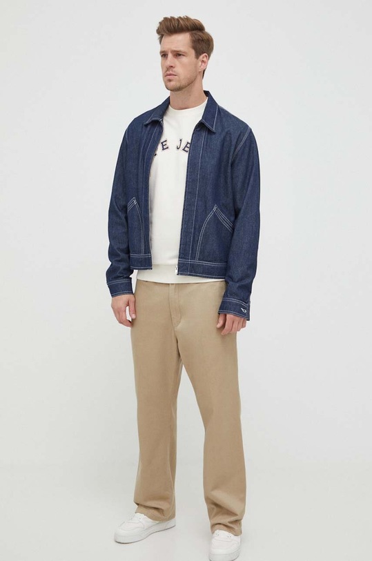 Pepe Jeans pamut melegítőfelső Westend PM582524.803 bézs AW23