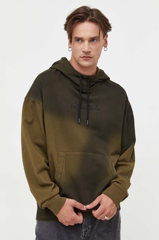 G-Star hanorac de bumbac D23492.B782 verde AW23