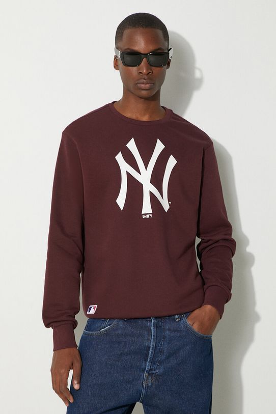 Суичър New Era надпис бордо 60416740