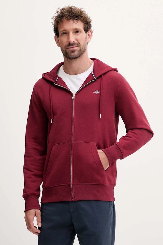 Gant bluza burgundia 2007059
