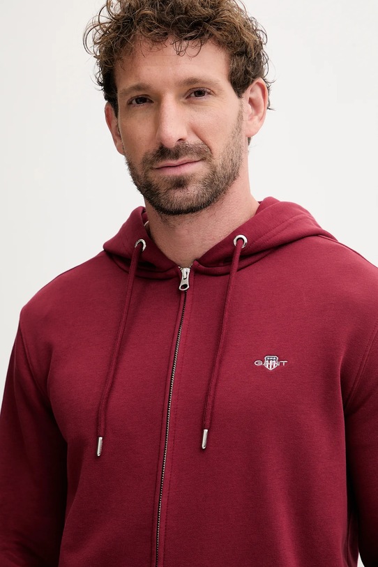 Gant bluza burgundia 2007059