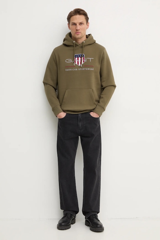 Gant bluza 2047082 zielony NC24