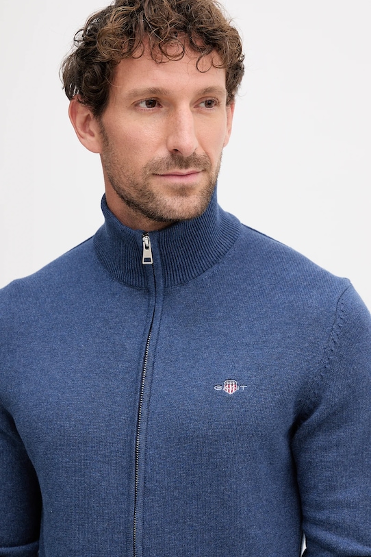 Gant kardigan bawełniany granatowy 8030164