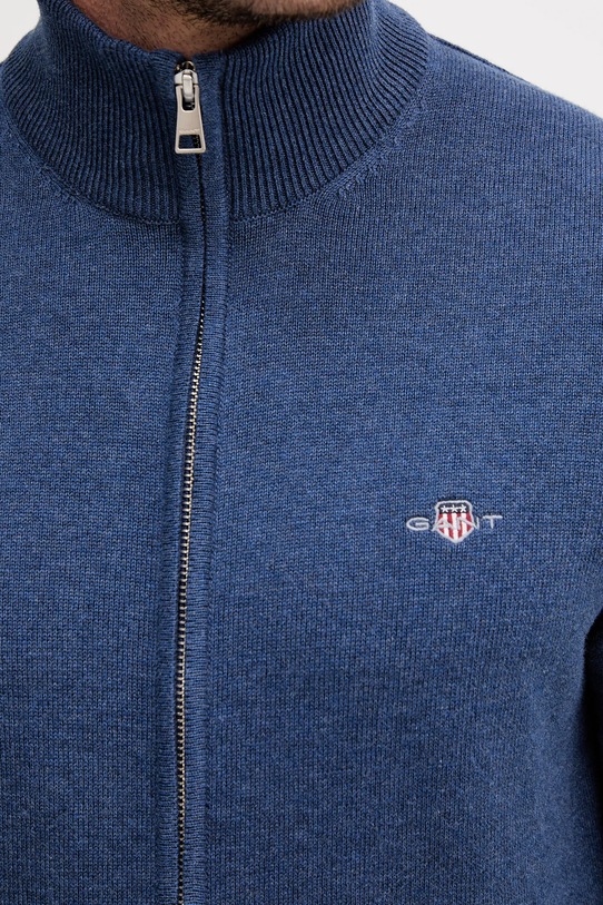 Gant kardigan bawełniany 8030164 granatowy