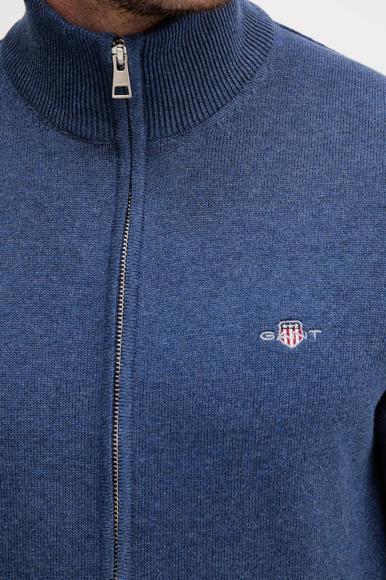 Gant kardigan bawełniany 8030164 granatowy